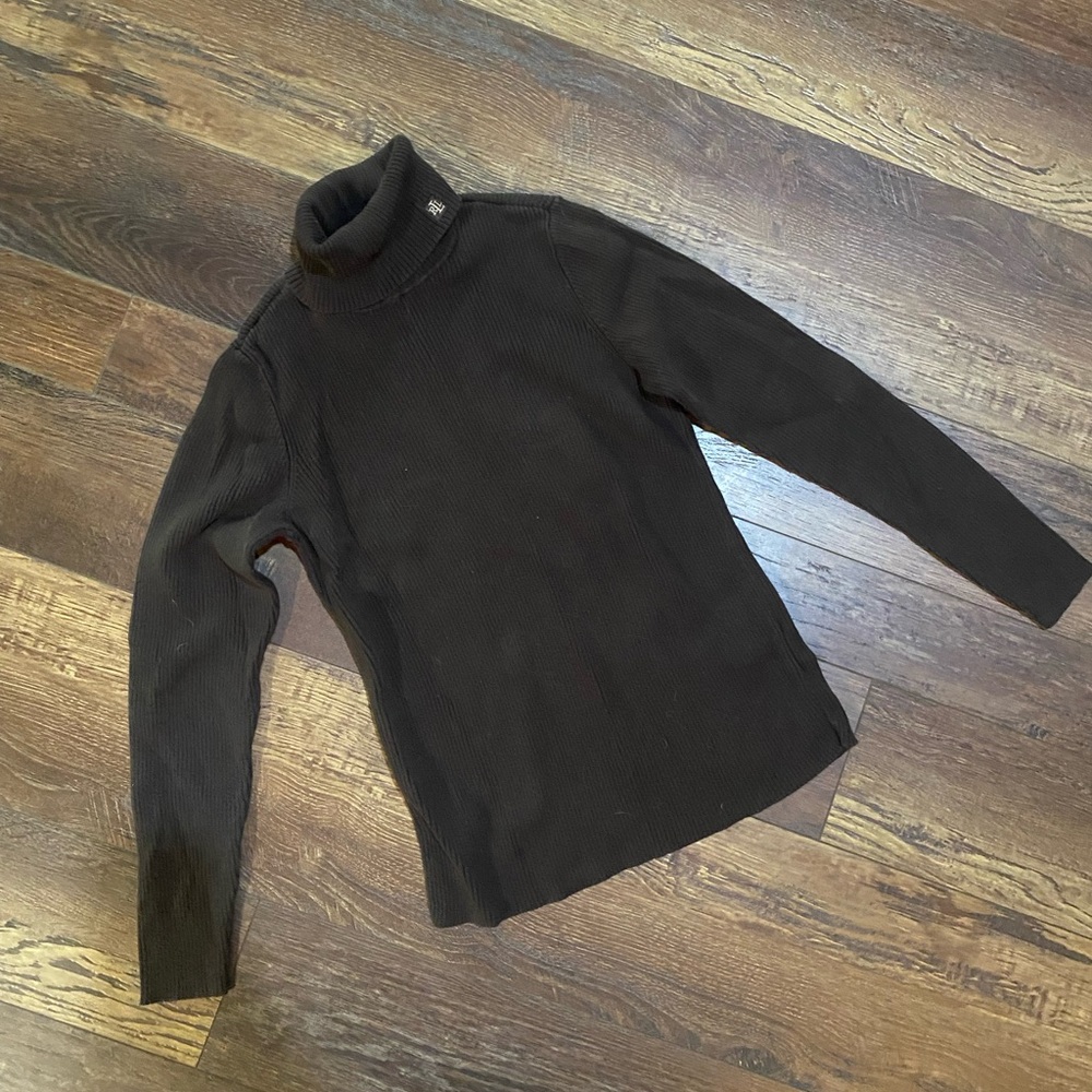 Ralph Lauren Dark Brown Ribbed Sweater